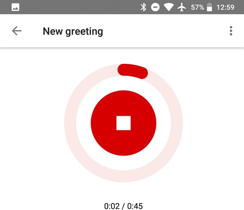 record voicemail message android step2