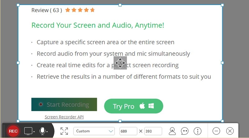 free screen recorder homepage
